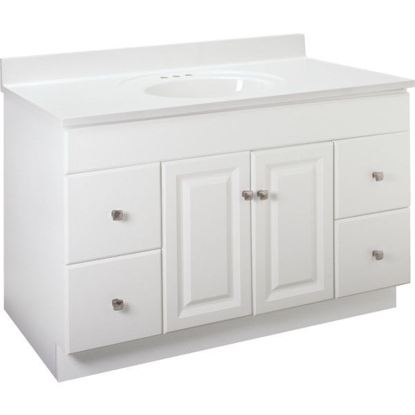 22 Inch Wide Bathroom Vanity
 New Bathroom Vanity Drawer Base Cabinet White Thermofoil