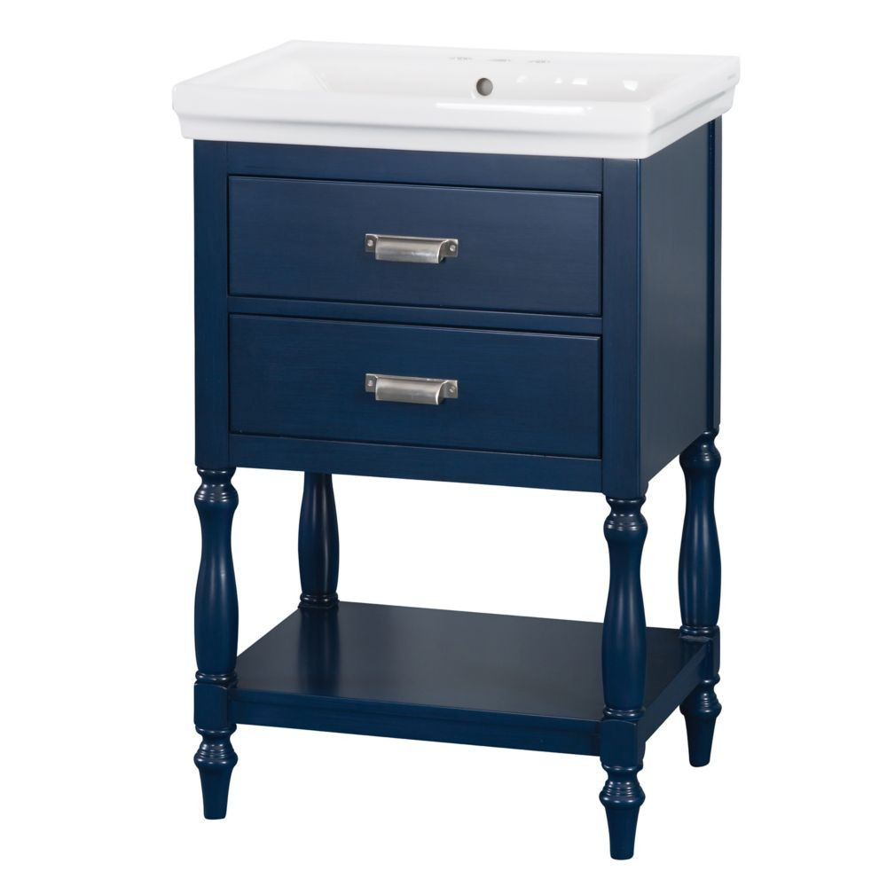 24 Inch Bathroom Vanity Combos
 Cherie 24 inch Vanity bo in Royal Blue