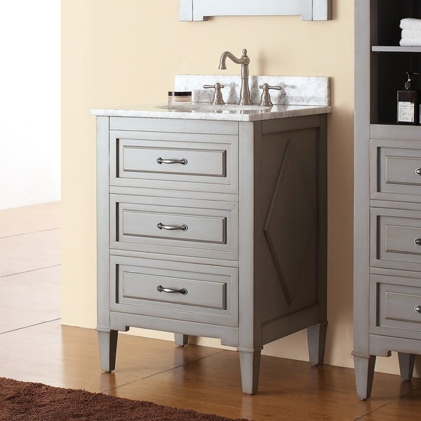 24 Inch Bathroom Vanity Combos
 Shop Avanity Kelly 24 inch Vanity bo in Grayish Blue