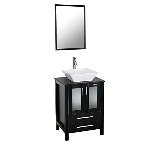 24 Inch Bathroom Vanity Combos
 Eclife 24 inch Bathroom Vanity bo Modern MDF Cabinet