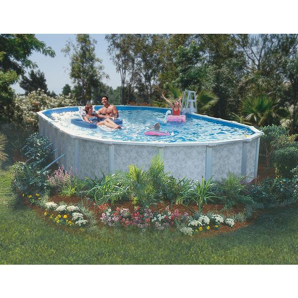 24' Above Ground Pool Packages
 GSM 12 x 24 Oval Ground Pool Package 52" Height