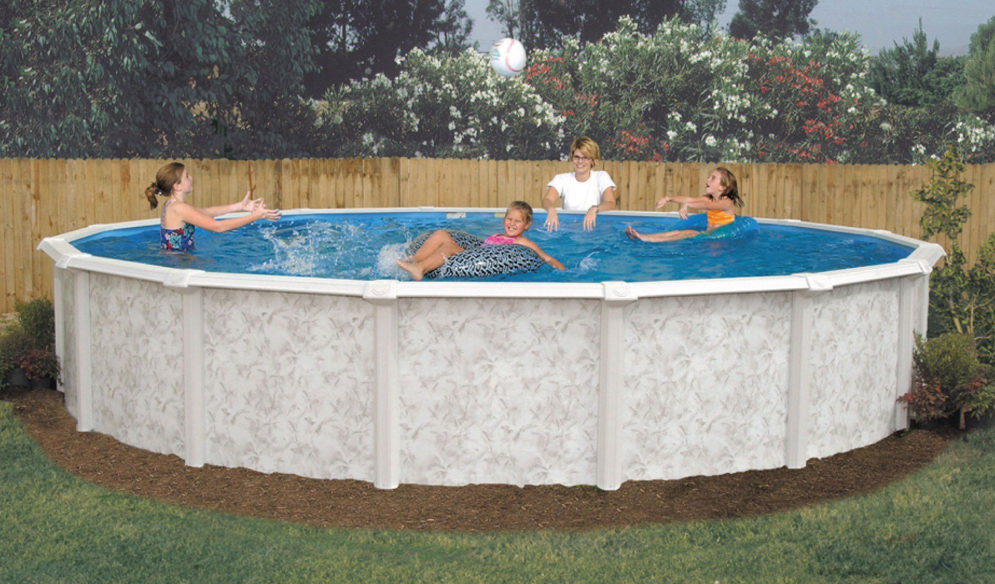 24' Above Ground Pool Packages
 GSM 24 Round Ground Swimming Pool Package