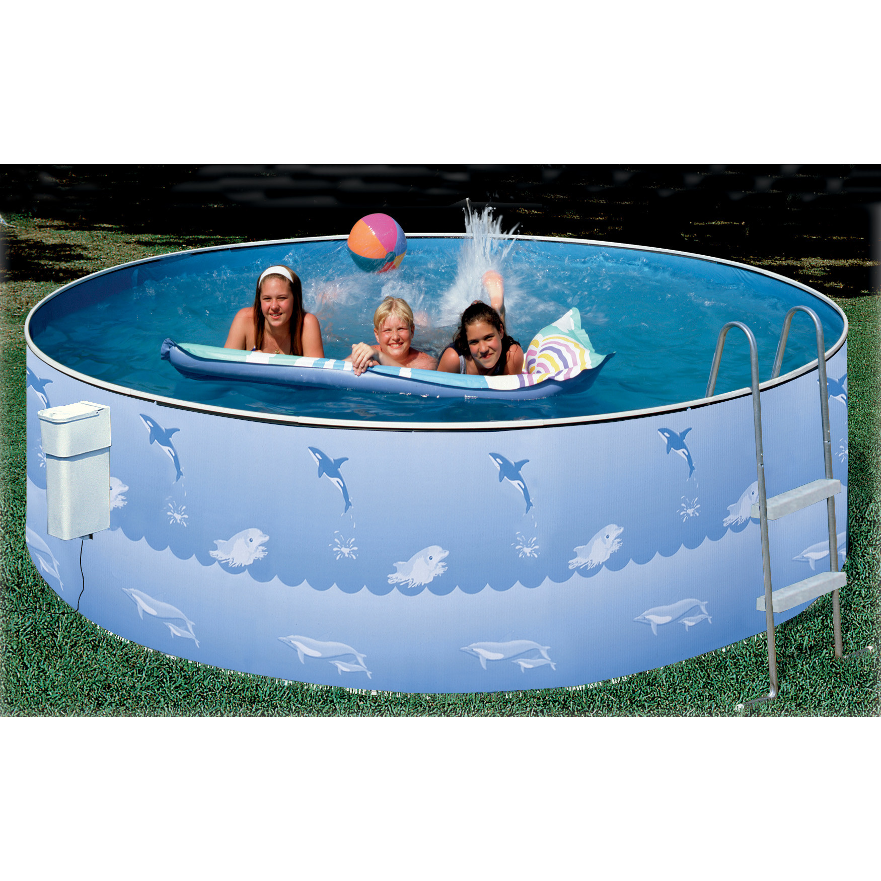 24' Above Ground Pool Packages
 Heritage 15 36" Aqua Family Ground Pool Package