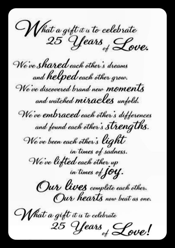 25 Years Of Marriage Quotes
 25 years of marriage