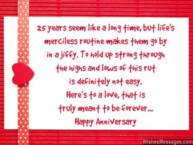 25 Years Of Marriage Quotes
 25th Anniversary Wishes Silver Jubilee Wedding