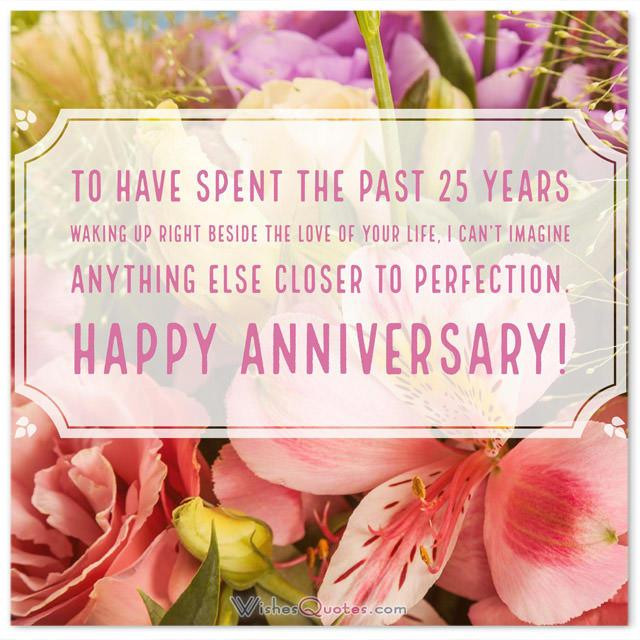 25 Years Of Marriage Quotes
 The Silver Jubilee Anniversary 25th Wedding Anniversary