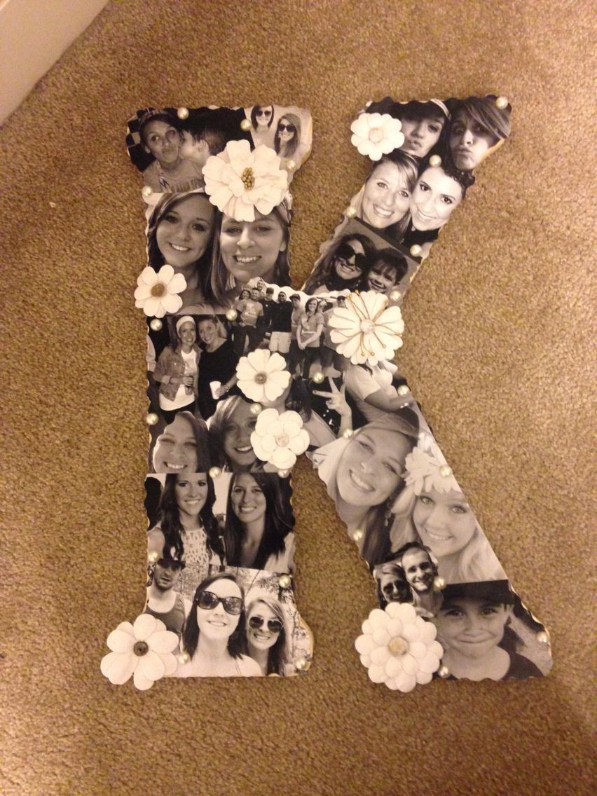 25th Birthday Gift Ideas For Best Friend
 Picture collage on initial I have this to my best friend