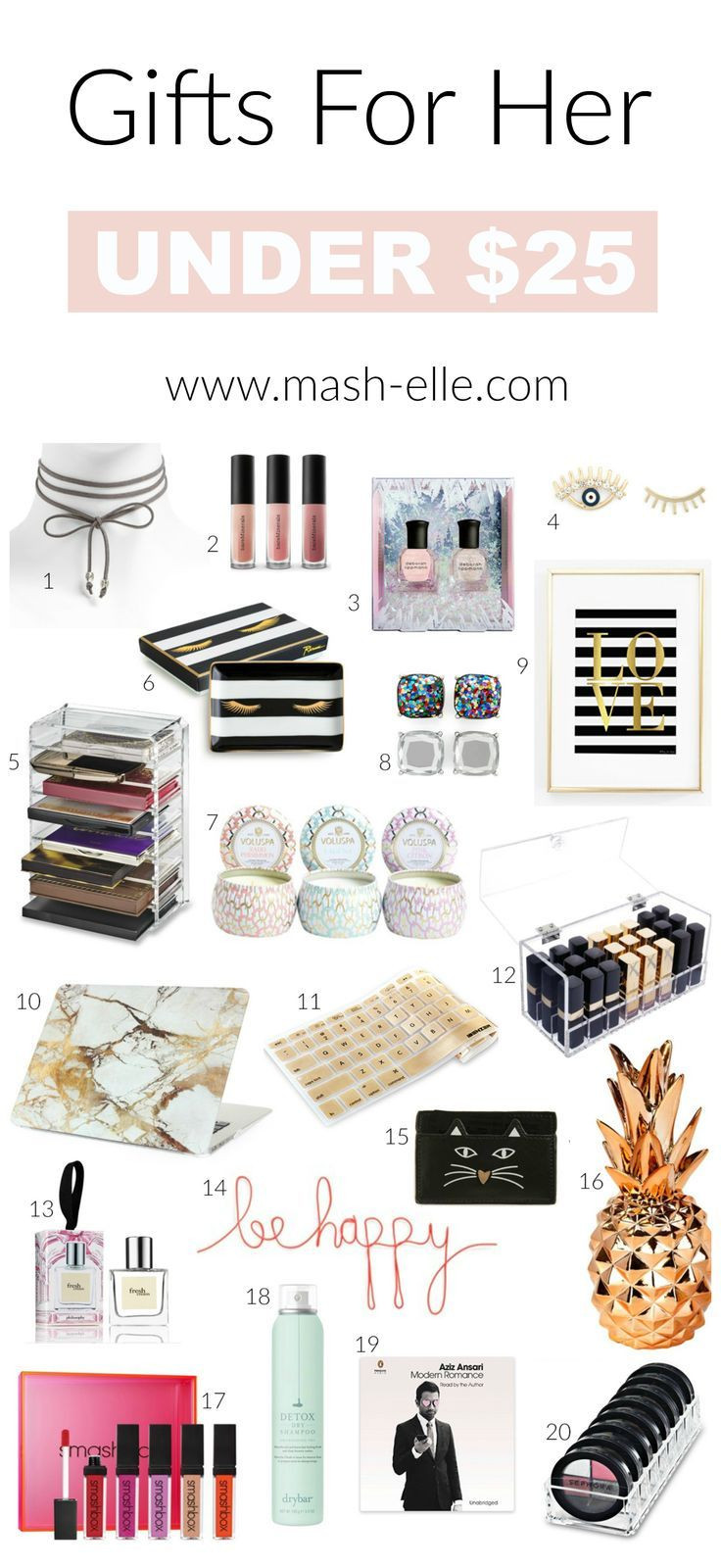 25th Birthday Gift Ideas For Best Friend
 Gift Ideas for Her Under $25