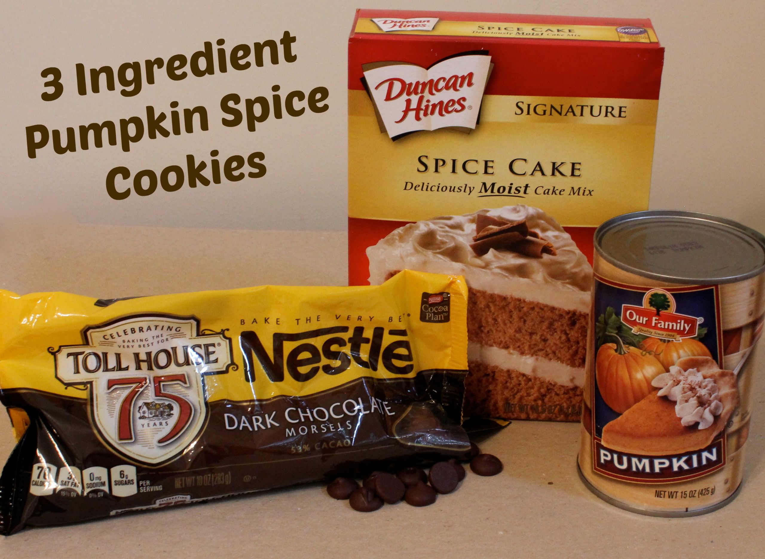 3 Ingredient Pumpkin Cookies
 3 Ingre nt Pumpkin Spice Cookies RunEatSnap