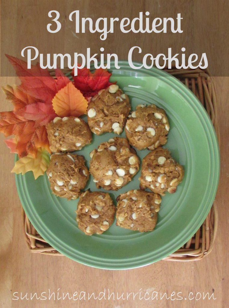 3 Ingredient Pumpkin Cookies
 3 Ingre nt Pumpkin Cookies