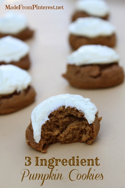 3 Ingredient Pumpkin Cookies
 3 Ingre nt Pumpkin Cookies TGIF This Grandma is Fun