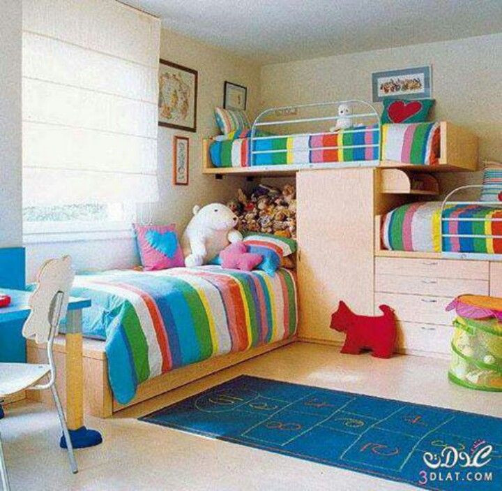 3 Kids One Room
 28 best images about Multiple Beds on Pinterest