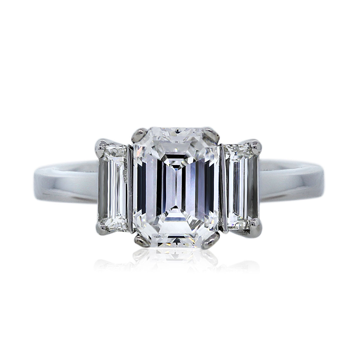 3 Stone Emerald Cut Diamond Engagement Rings
 1 59 Carat Emerald Cut Three Stone Diamond Engagement Ring