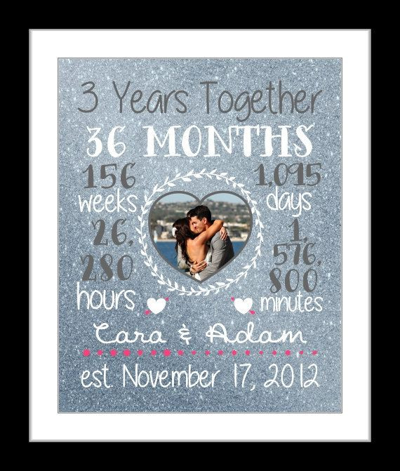 3 Year Dating Anniversary Gift Ideas For Him
 Any 3 Year Anniversary Gift 3 Year Wedding Anniversary