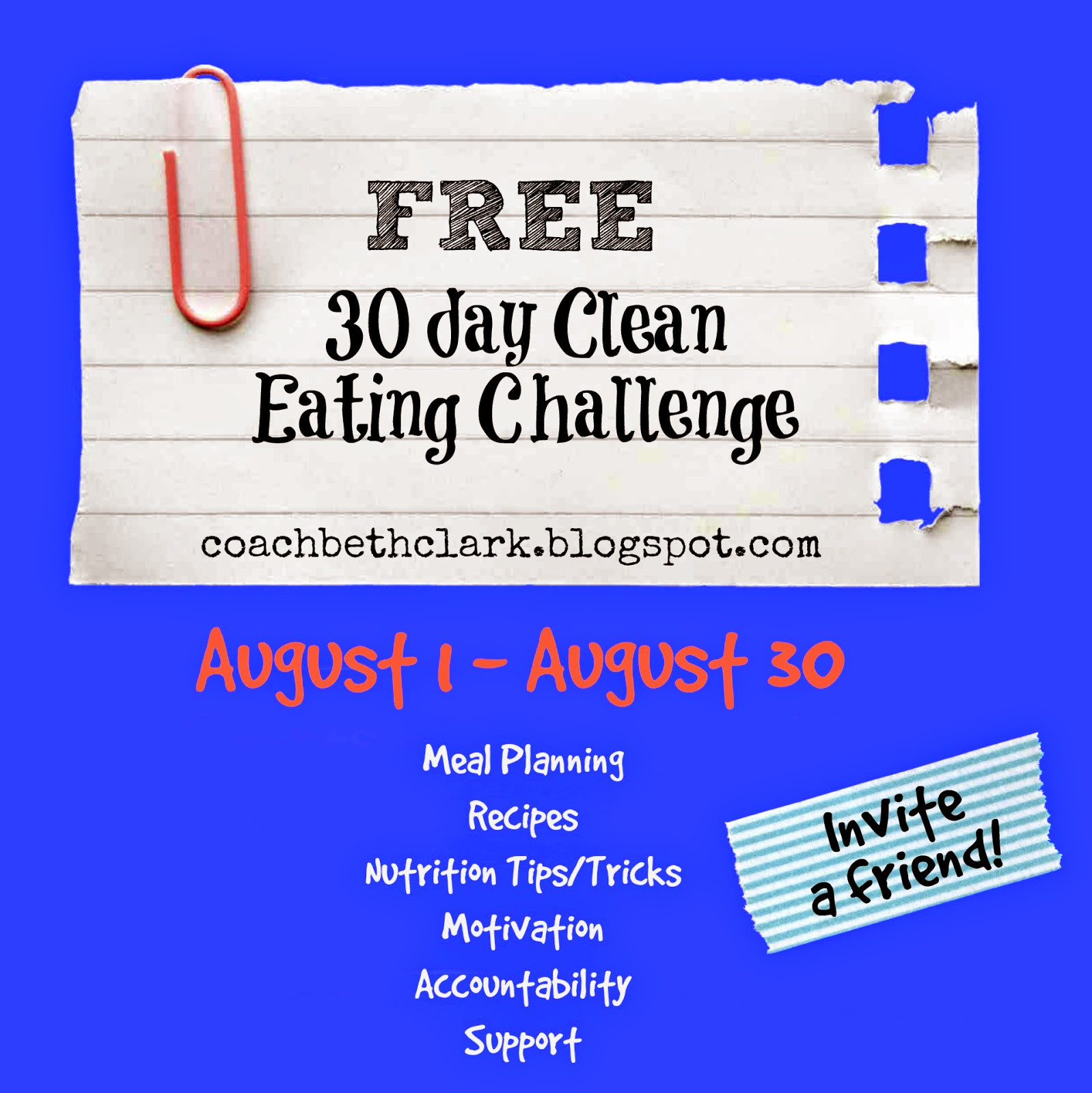 30 Day Clean Eating Challenge
 Body Remodel 30 Day Clean Eating Challenge