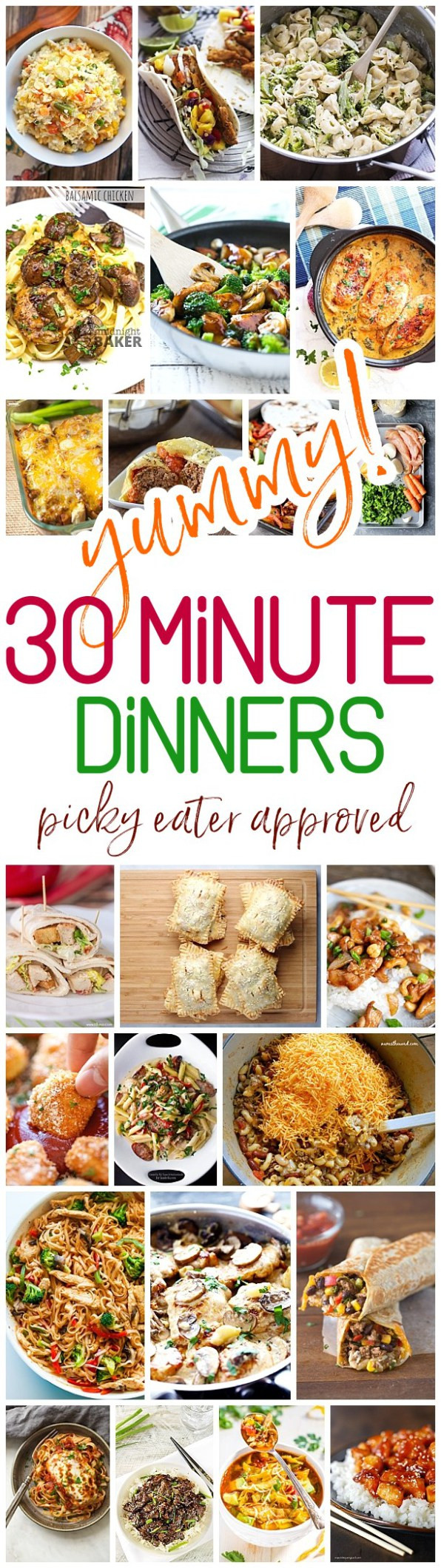 30 Minute Meals Kid Friendly
 The BEST 30 Minute Meals Recipes – Easy Quick and