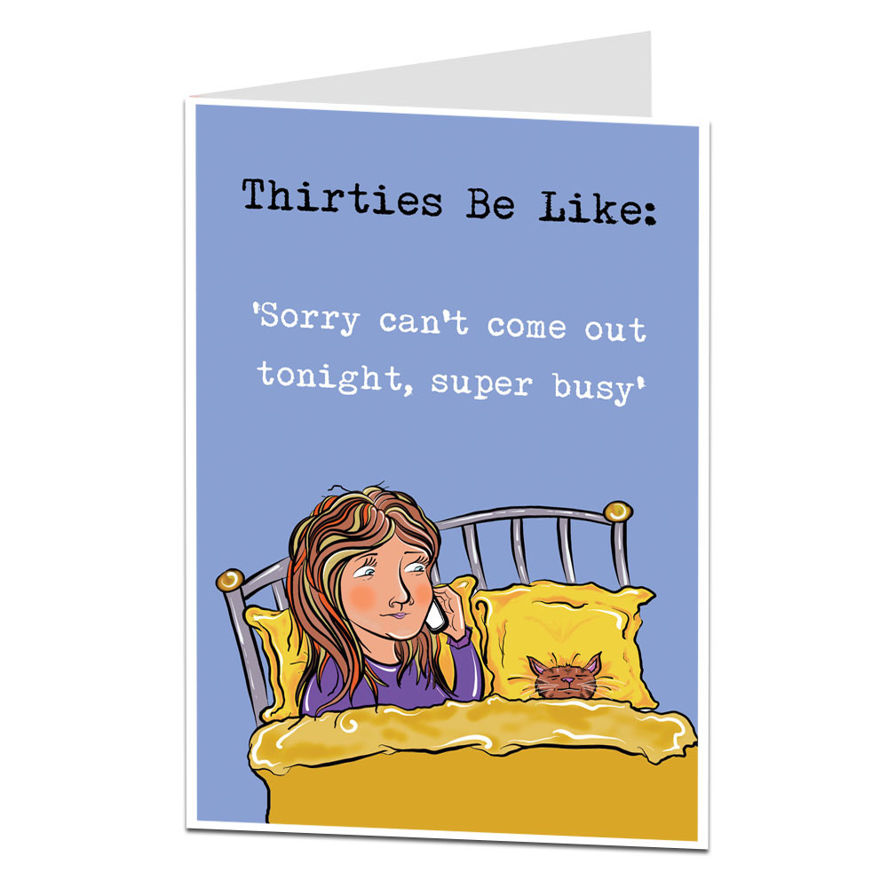 30th Birthday Card
 30th Birthday Card For Women Thirties Be Like