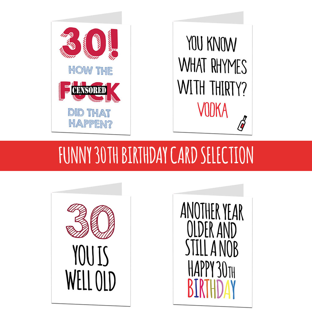30th Birthday Card
 30 30th Birthday Card Cards For Men Women Brother Sister