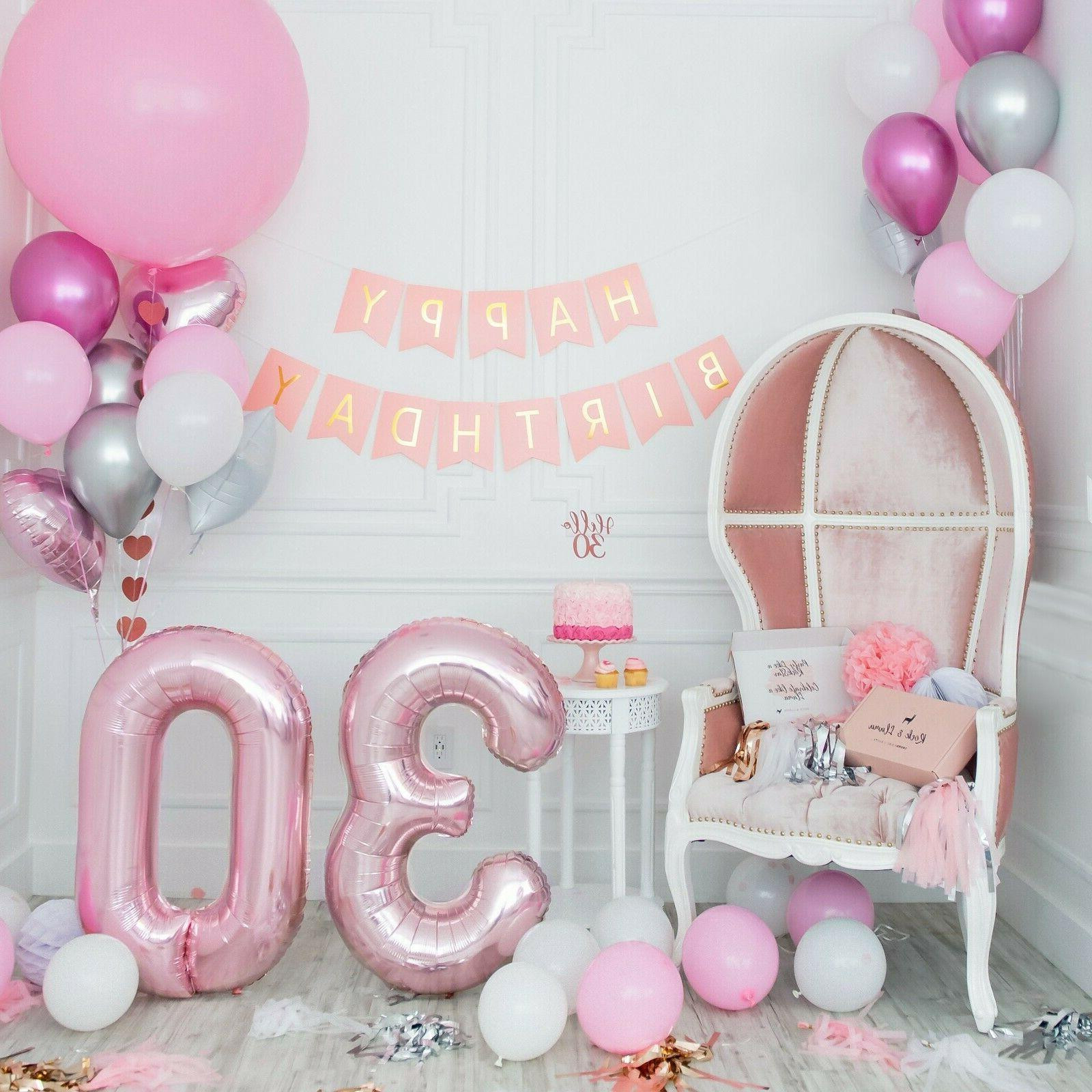 30th Birthday Decorations For Her
 STUNNING 30th Birthday Decorations Party Supplies for her