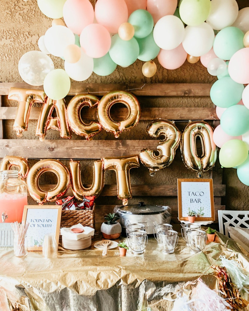 30th Birthday Decorations For Her
 Taco Bout 30th Birthday Party