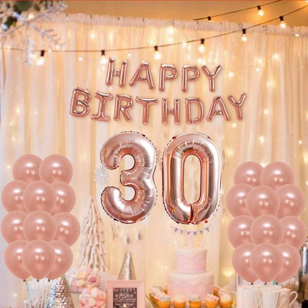 30th Birthday Decorations
 Yoart 30th Birthday Decorations Rose Gold Birthday Party