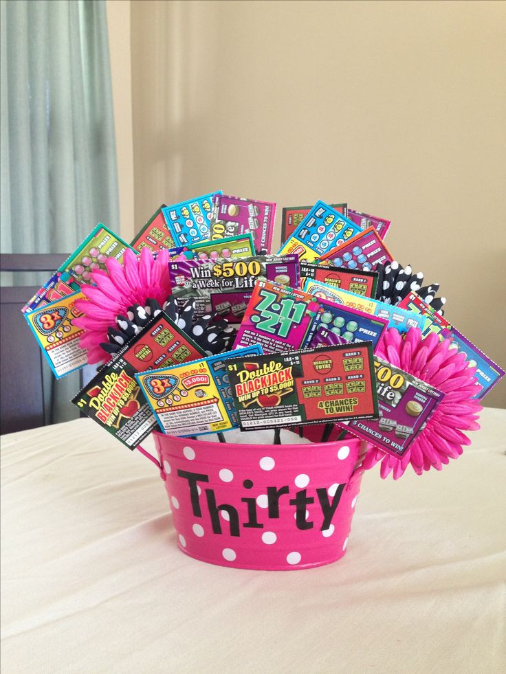 30th Birthday Gift
 17 Best images about Lottery Ticket Bouquets on Pinterest