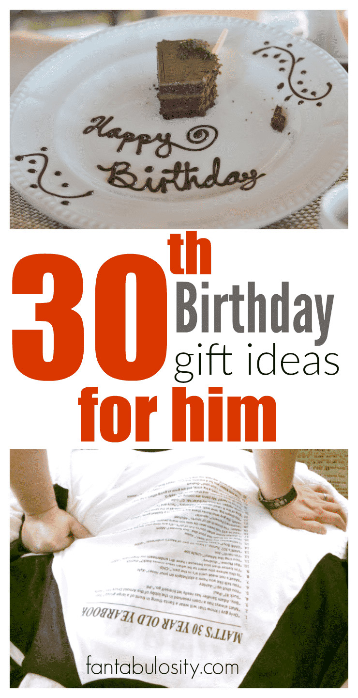 30th Birthday Gift
 30th Birthday Gift Ideas for Him Fantabulosity