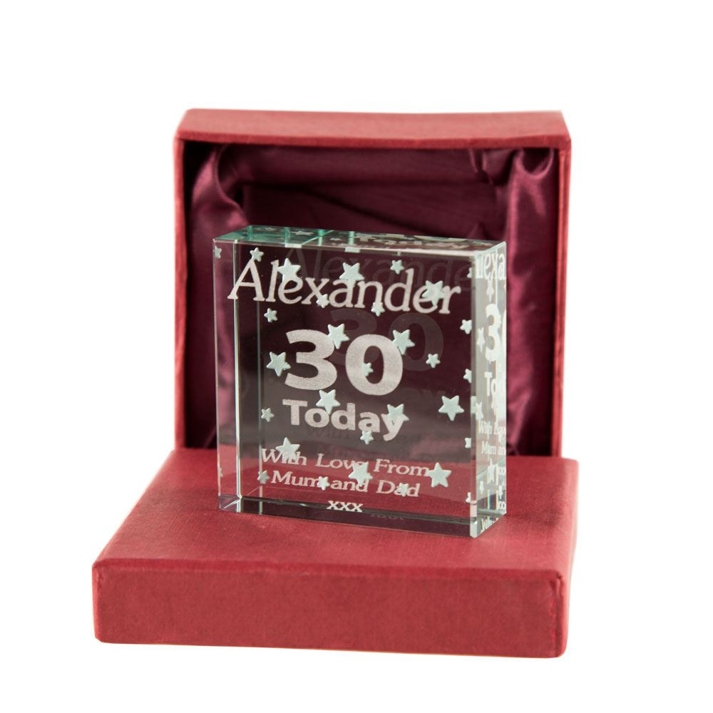 30Th Birthday Gift Ideas For Men
 30th Birthday Keepsake Jade Block for a Man 30th birthday