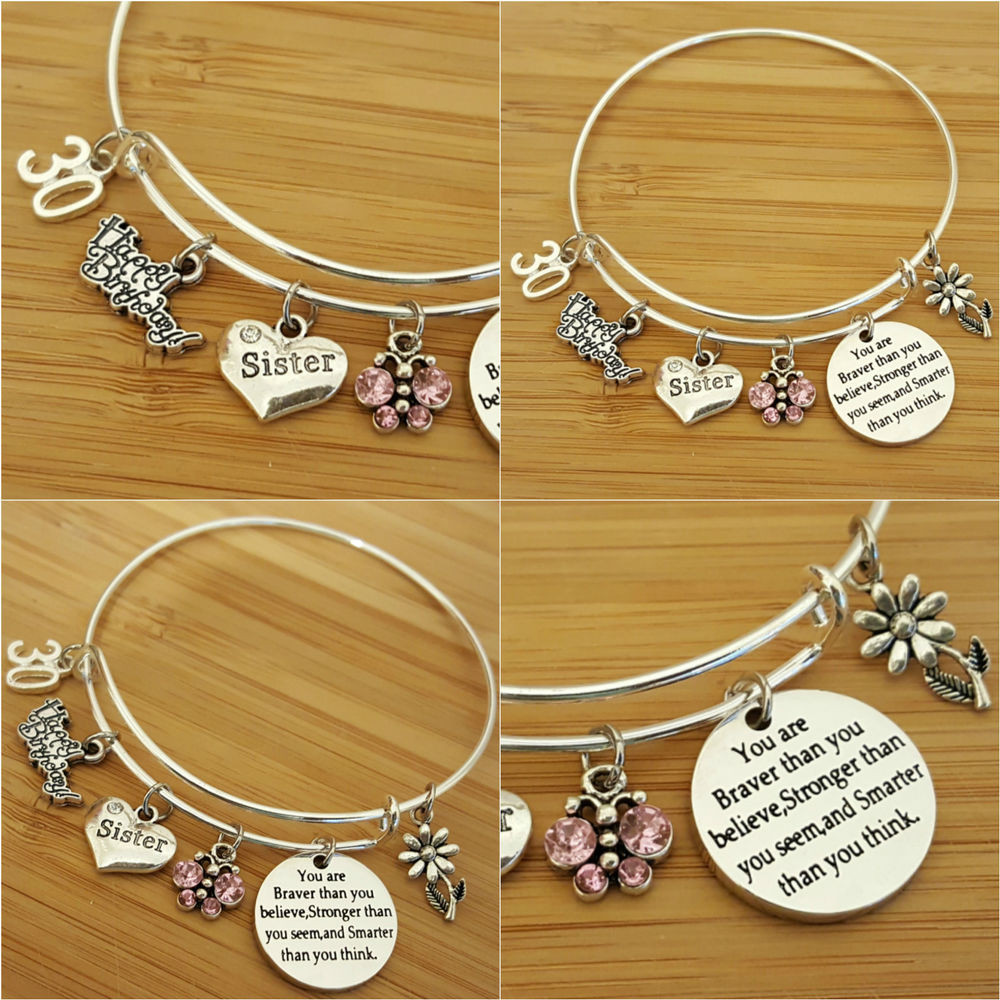 30th Birthday Gifts For Her
 Personalised BIRTHDAY Gifts Bracelet 15th 16th 18th 21st