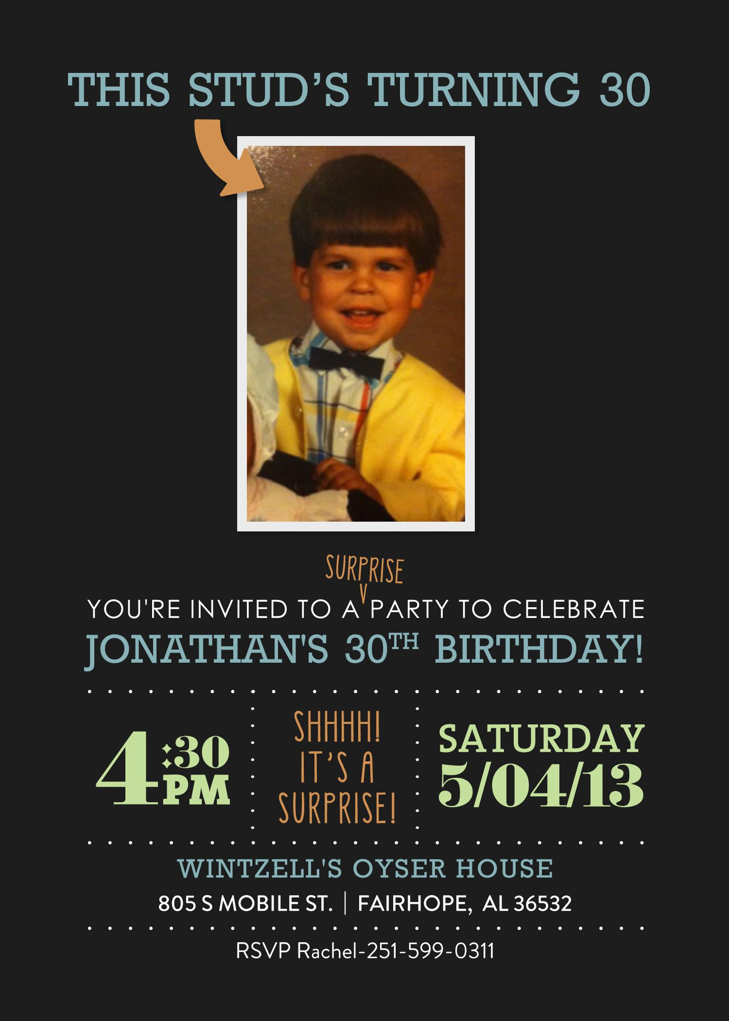 30th Birthday Invitations For Him
 Surprise 30th Birthday Invitations