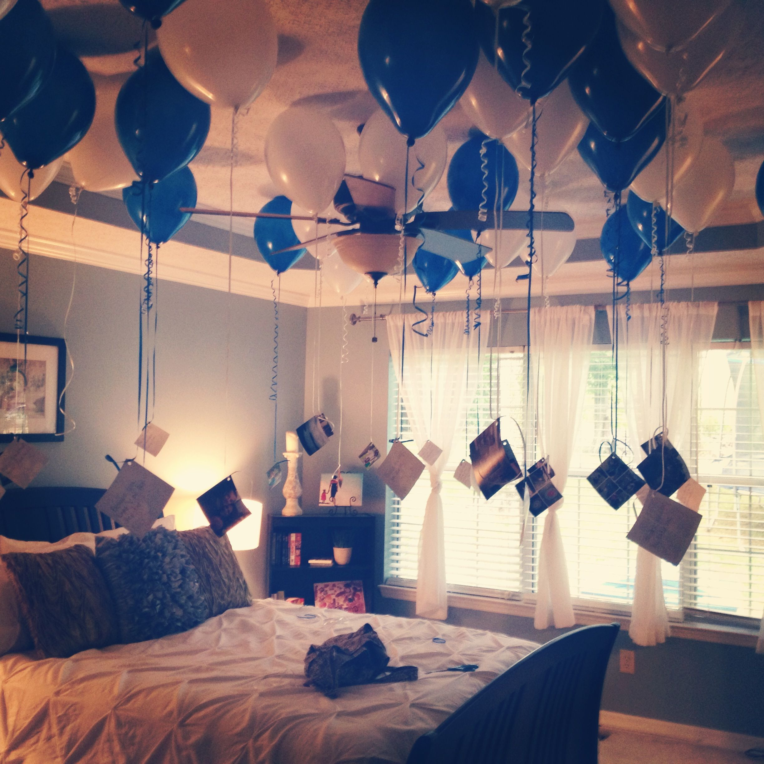 35th Birthday Decorations
 Boyfriend s 35th birthday 35 balloons 35 pictures with