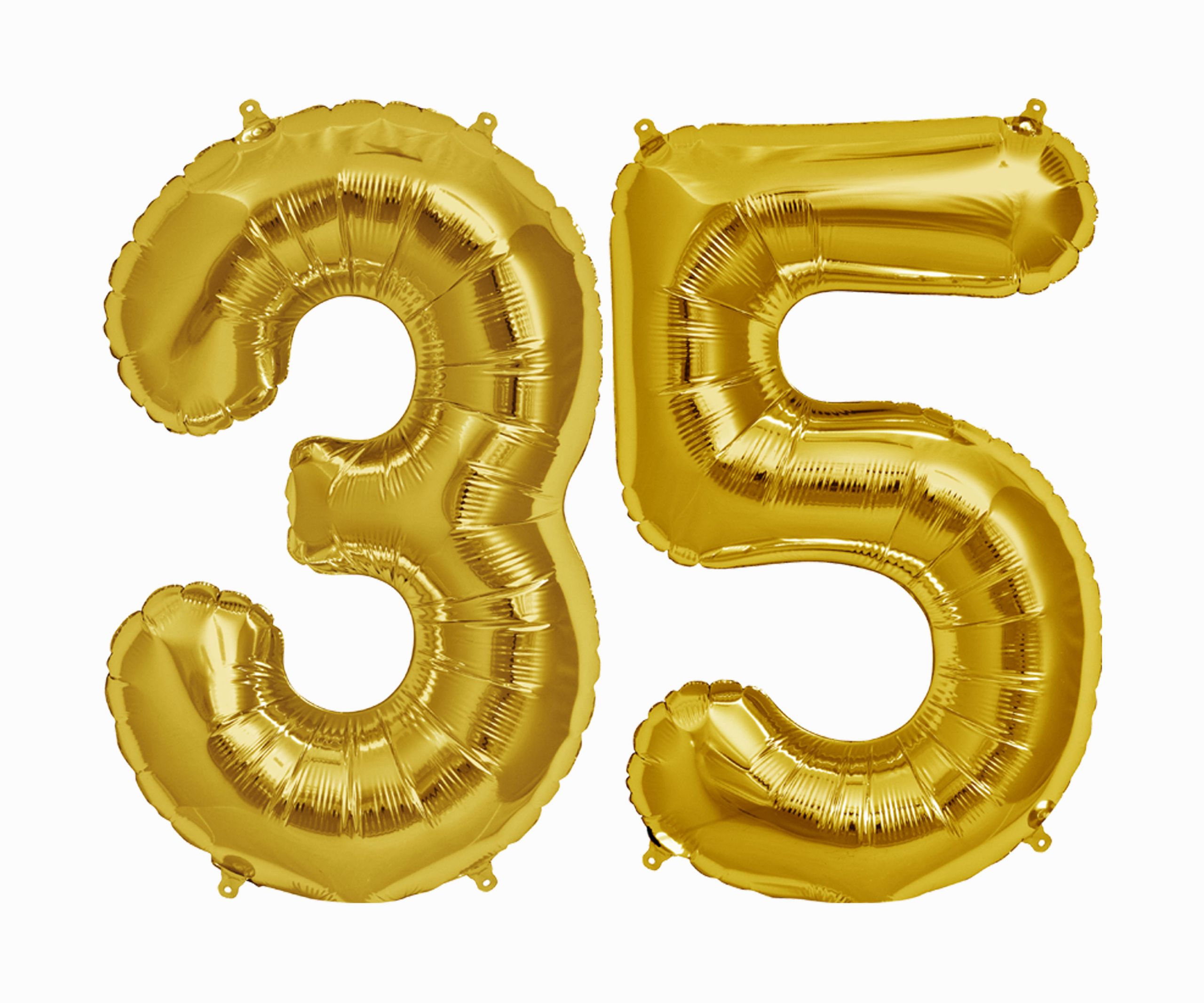 35th Birthday Decorations
 35 Balloons 35th birthday party decorations jumbo letter