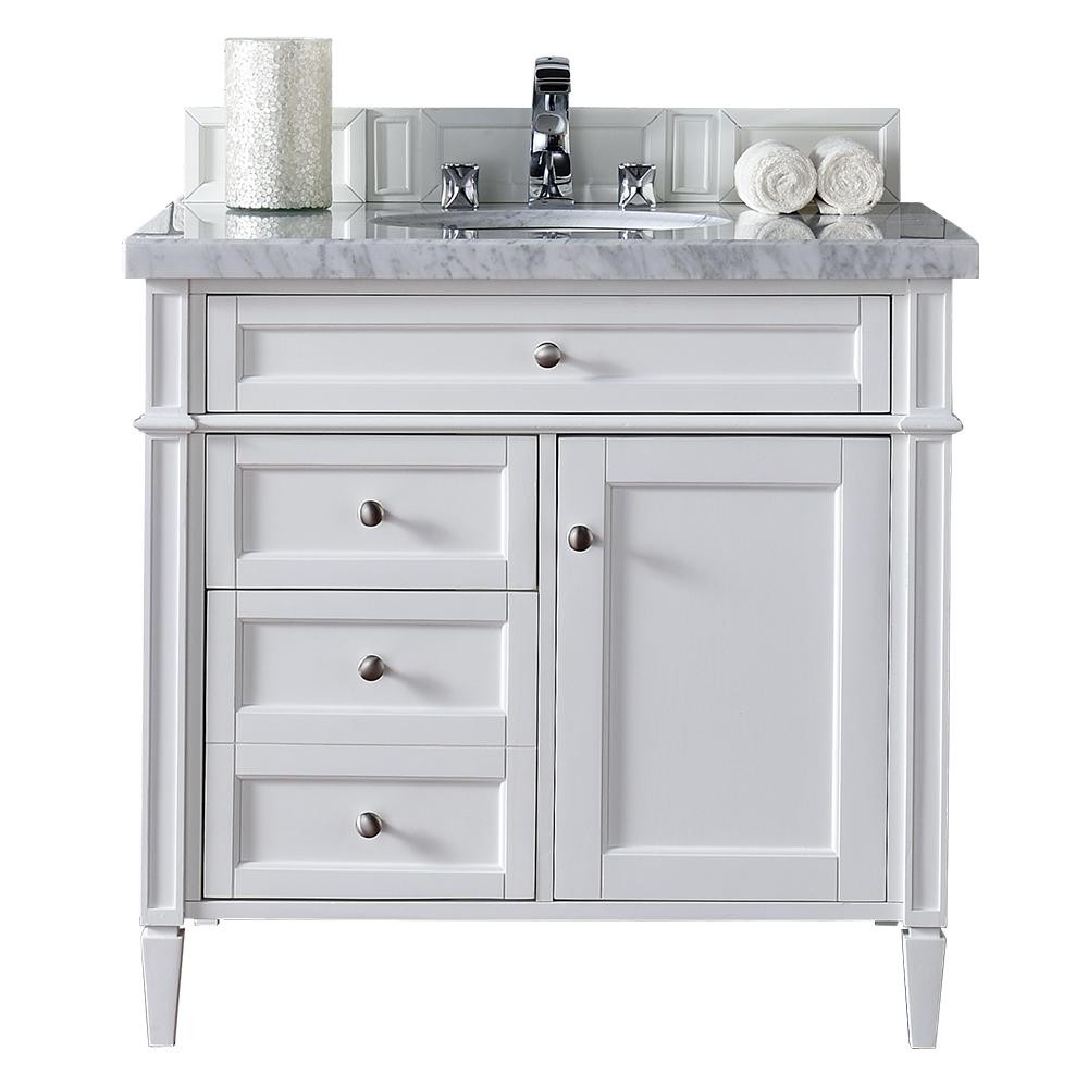 36 Bathroom Vanity Top
 James Martin Signature Vanities Brittany 36 in W Single