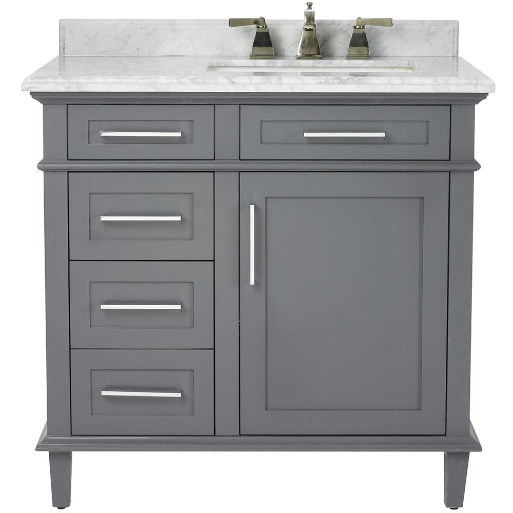 36 Bathroom Vanity Top
 Home Decorators Collection Sonoma 36 in W x 22 in D Bath