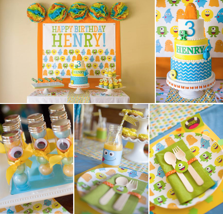 3Rd Birthday Gift Ideas
 Kara s Party Ideas Friendly Monster 3rd Birthday Party