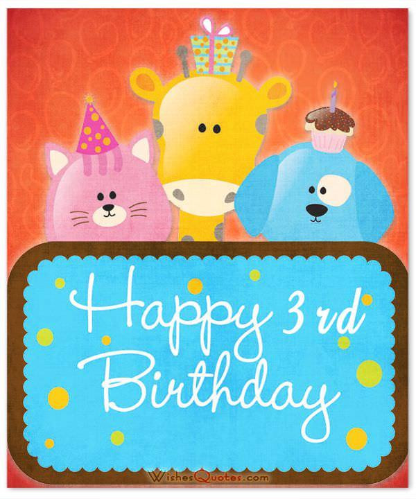 3rd Birthday Quotes
 3rd Birthday Wishes By WishesQuotes