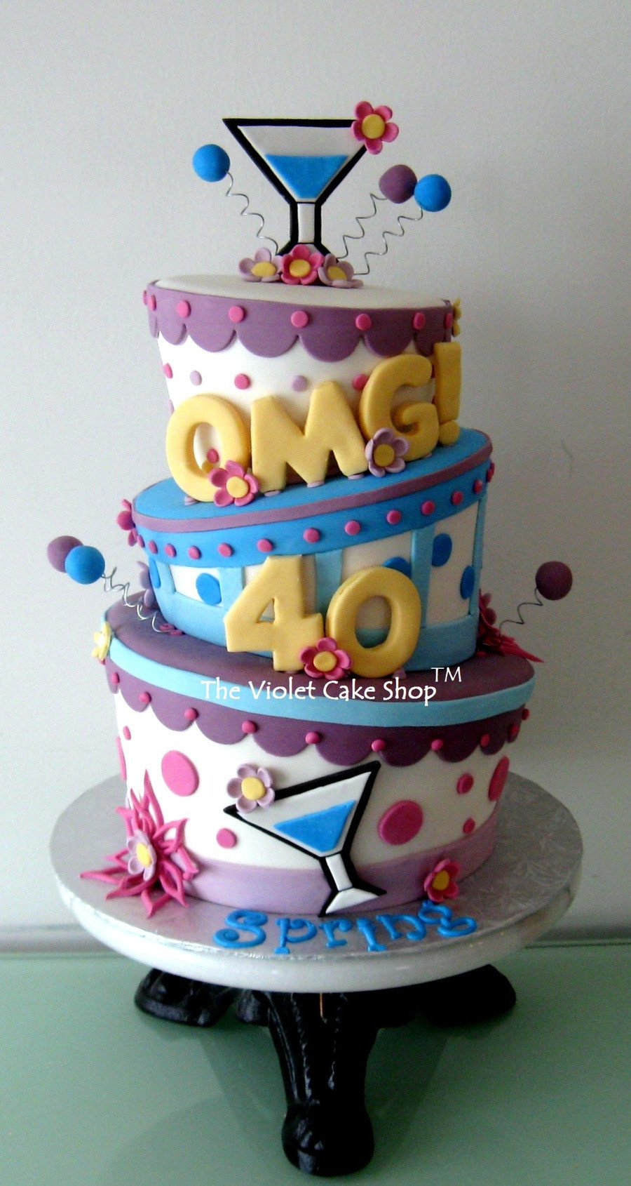 40th Birthday Cakes For Her
 Omg 40 Celebration Cake CakeCentral