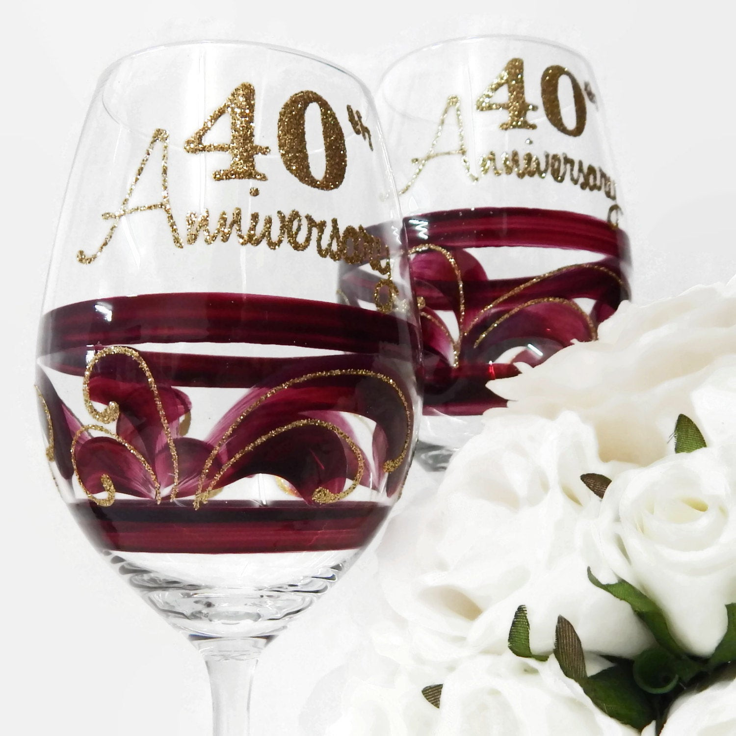 40th Wedding Anniversary Gifts
 Sale 40th Wedding Anniversary Gift by InaSpinNiquesWay