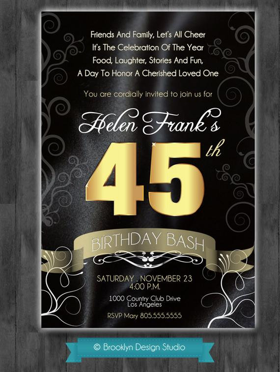 45th Birthday Party Ideas
 Unavailable Listing on Etsy