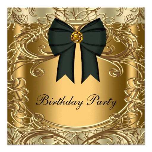 45th Birthday Party Ideas
 Black and Gold Birthday Party Ideas