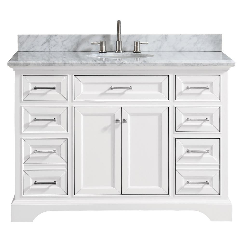 49 Bathroom Vanity Top
 Home Decorators Collection Windlowe 49 in W x 22 in D x