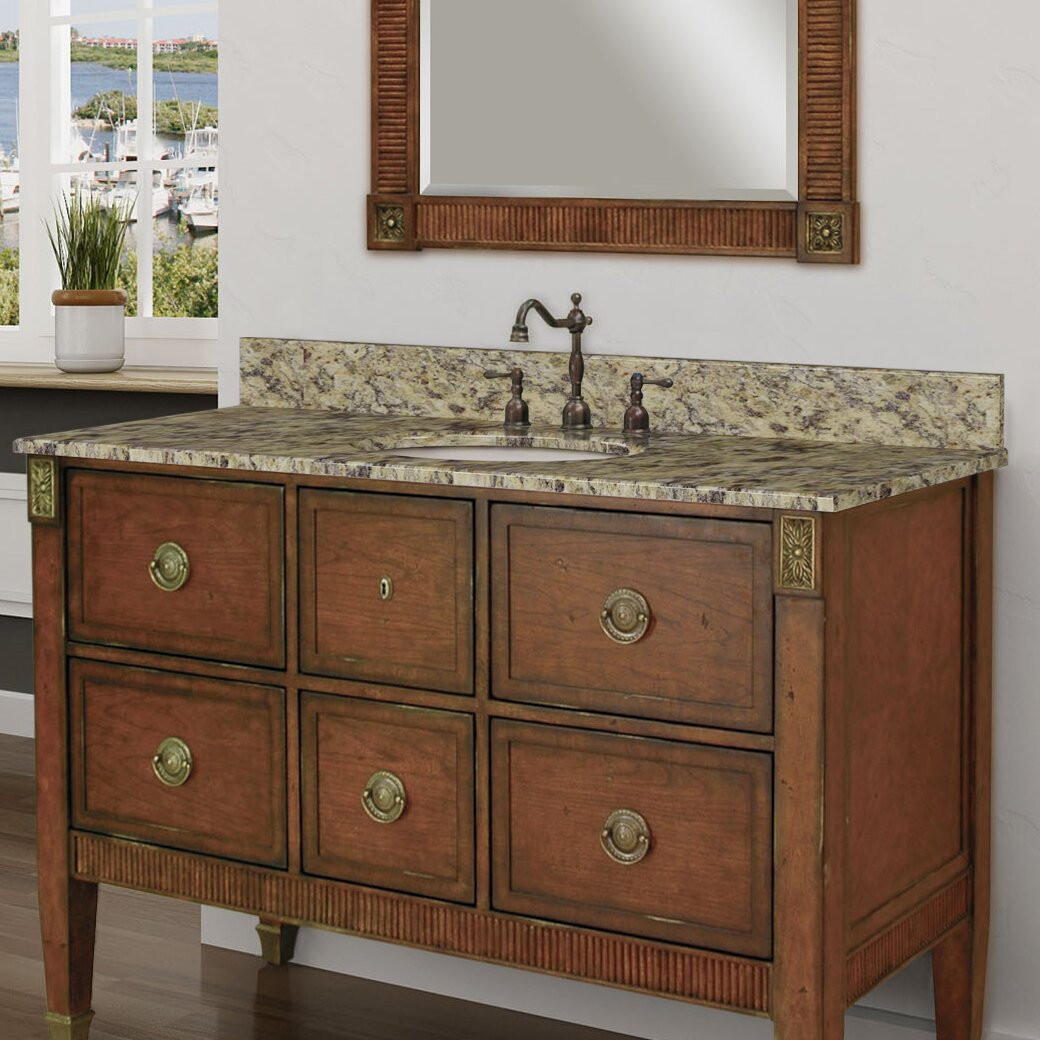 49 Bathroom Vanity Top
 Sagehill Granite 49" Single Bathroom Vanity Top