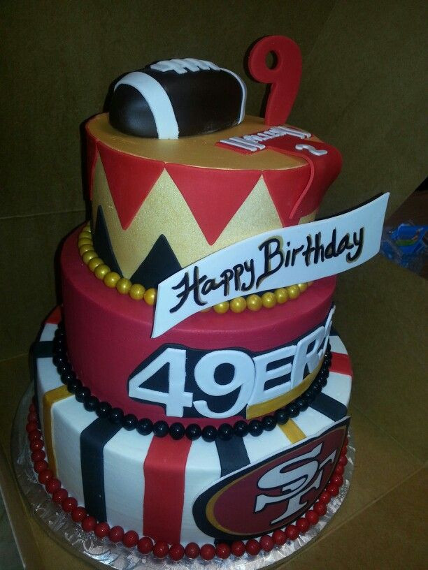 49ers Birthday Cakes
 49Ers Loved making this cake