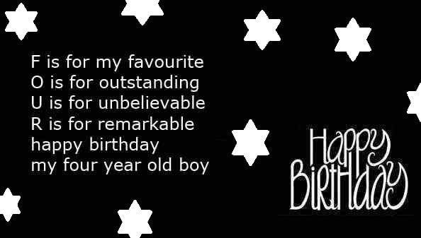 4Th Birthday Quotes
 Happy 4th Birthday Wishes and Quotes