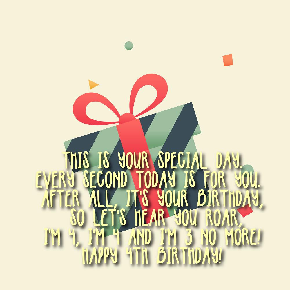 4Th Birthday Quotes
 Happy 4th birthday wishes for a boy or a girl – Top Happy