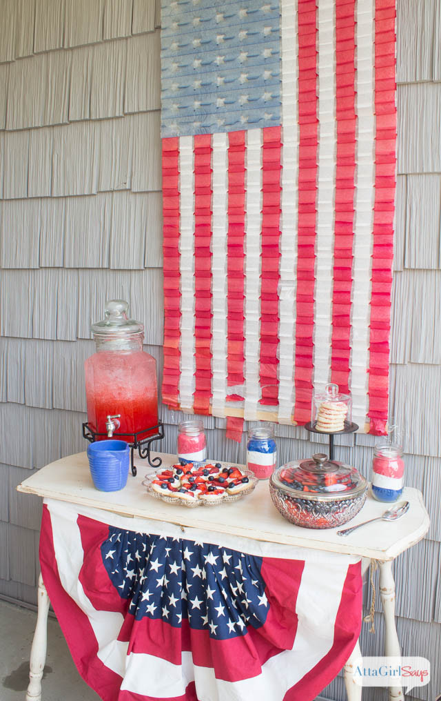 4th Of July Birthday Party Ideas
 Patriotic Sand Art Mason Jar Decorations Atta Girl Says