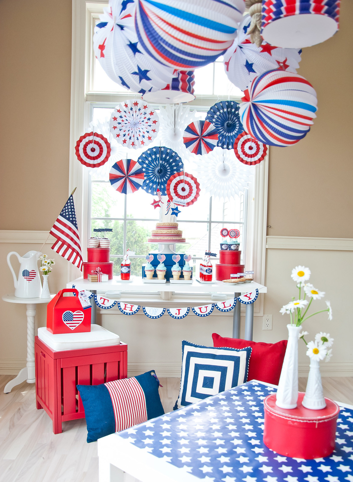 4th Of July Birthday Party Ideas
 All American Fourth of July Party Anders Ruff Custom