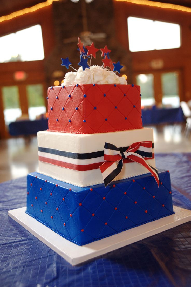4Th Of July Wedding Cakes
 34 best images about 4th of July Wedding on Pinterest