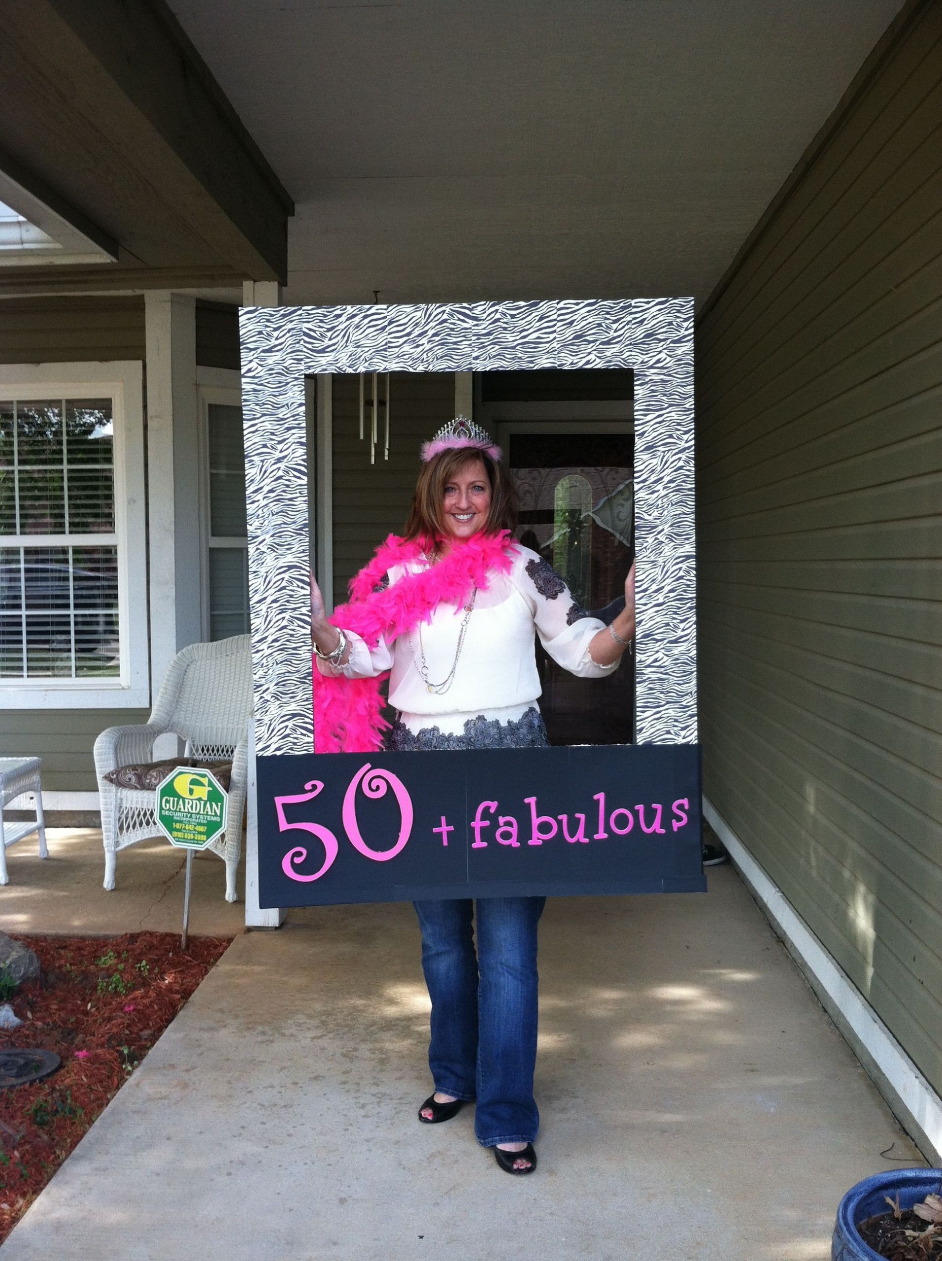 50 And Fabulous Birthday Decorations
 Fun 50th Birthday photo prop for 50 & Fabulous Party