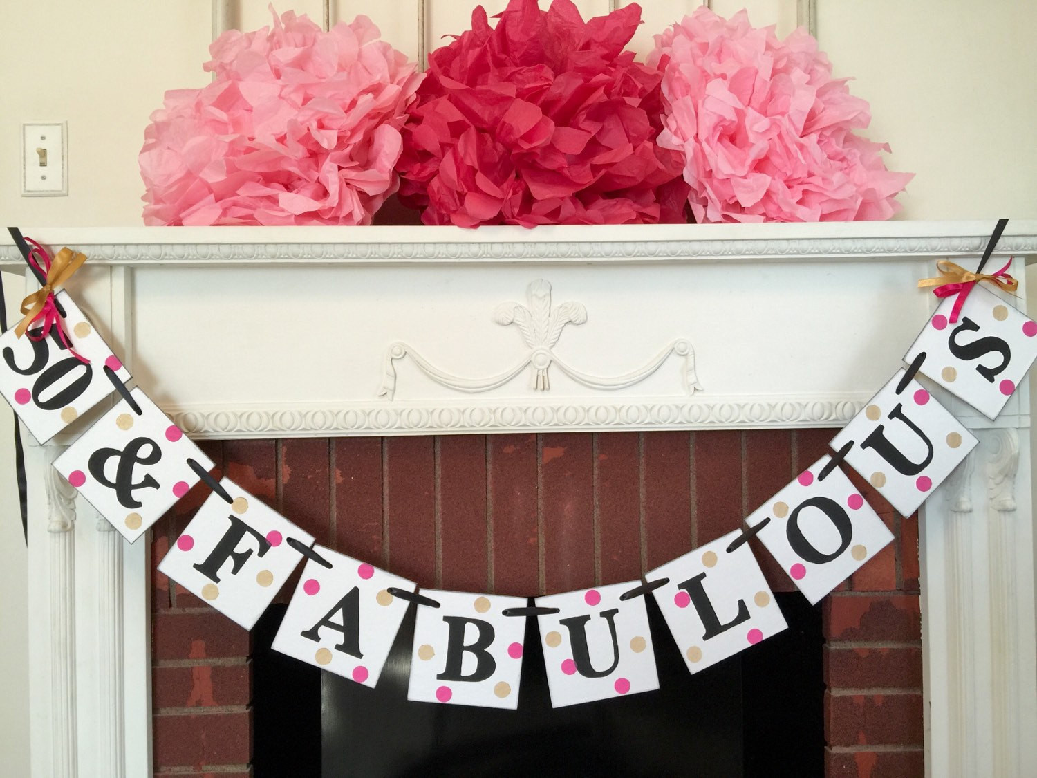 50 And Fabulous Birthday Decorations
 50 and FABULOUS birthday party decorations by